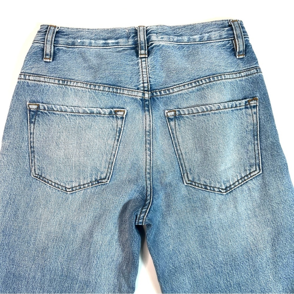 FRAME Denim Le Baggy Palazzo Jeans in Iceberg Flat Size 23 - Picture 12 of 15